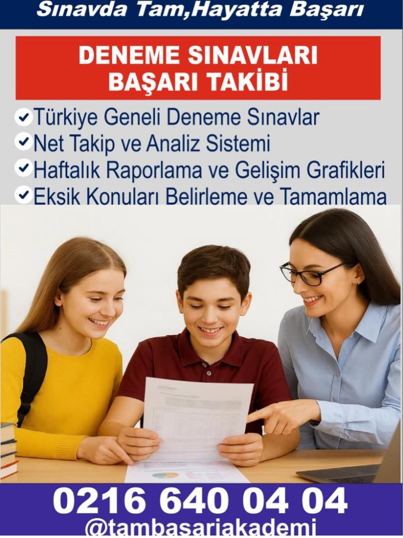 Türkiye Geneli Deneme Sınavları ve Başarı Takibi